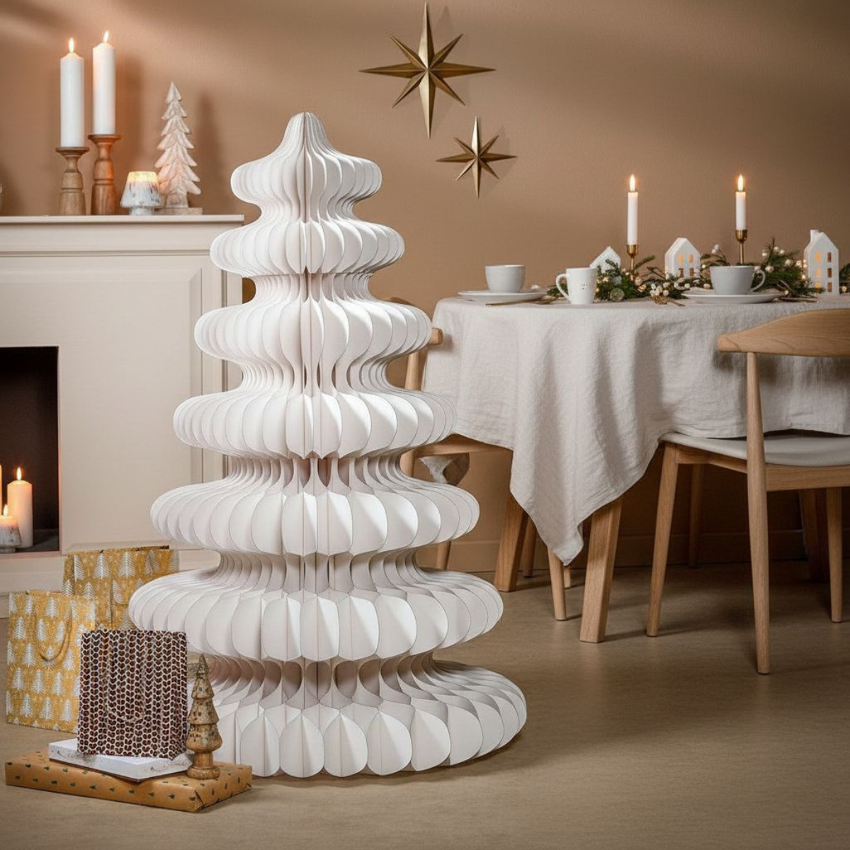 Decoratieve Kerstboom  Wit