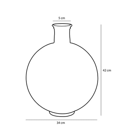 Decoratieve Fles Firenza Donkerbruin