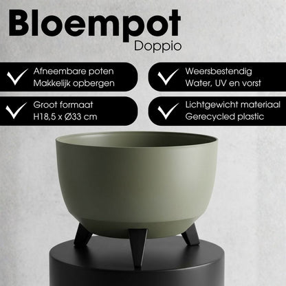 Plantenbak Doppio Lichtgroen