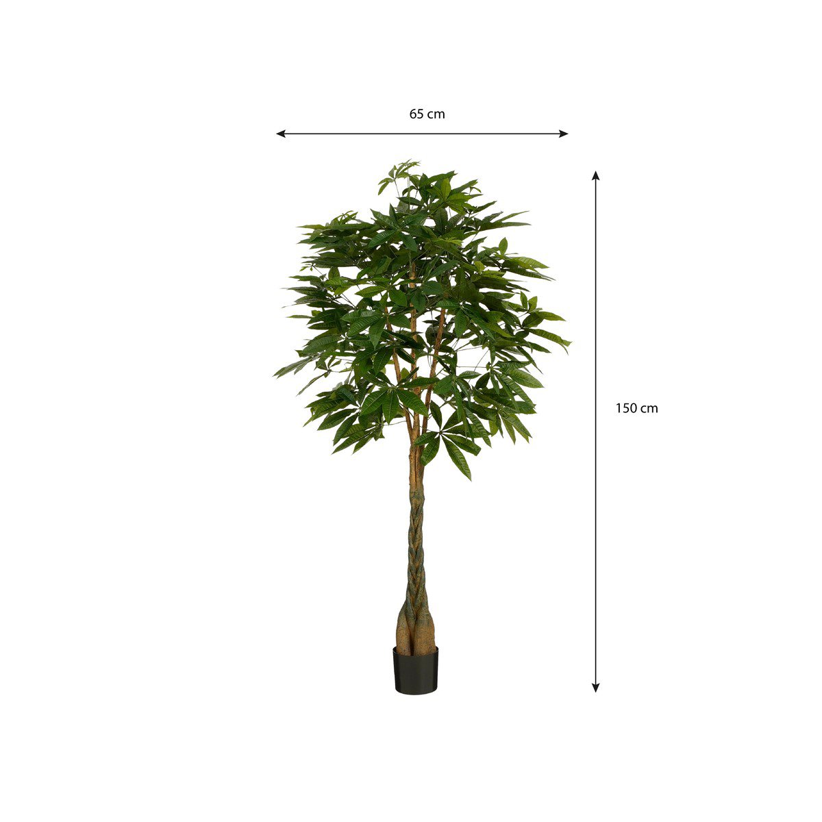 Kunstplant Pachira Groen