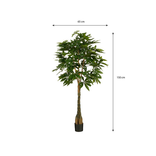 Kunstplant Pachira Groen