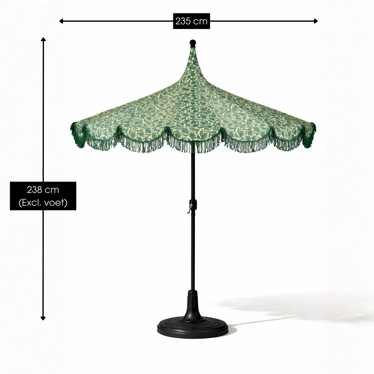 Parasol Kelly Donkergroen