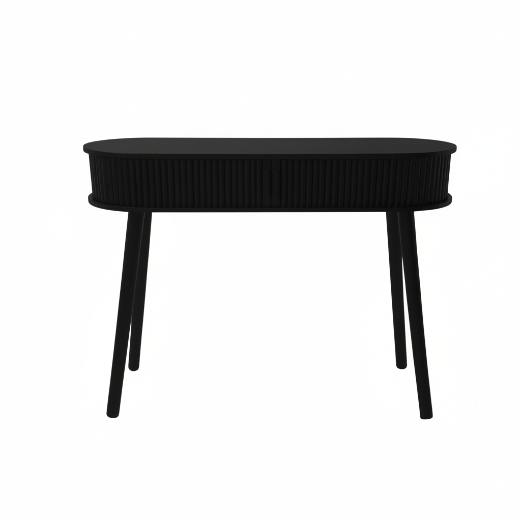 Bijzettafel - Zwart - Mdf - 100X33X76Cm