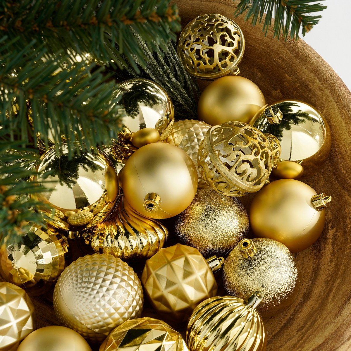 Kerstbal Unbreakable Baubles Goud