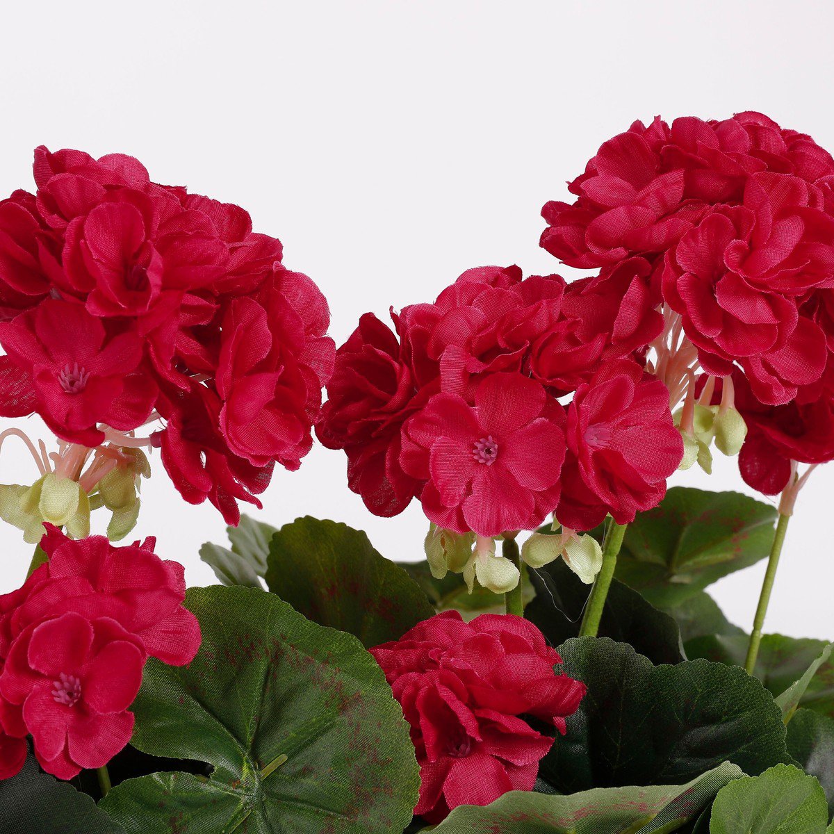 Kunstplant Geranium Donkerroze