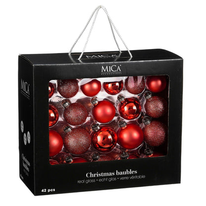 Kerstbal Glass Baubles Rood
