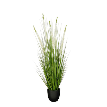 Kunstplant Ziergras Wit