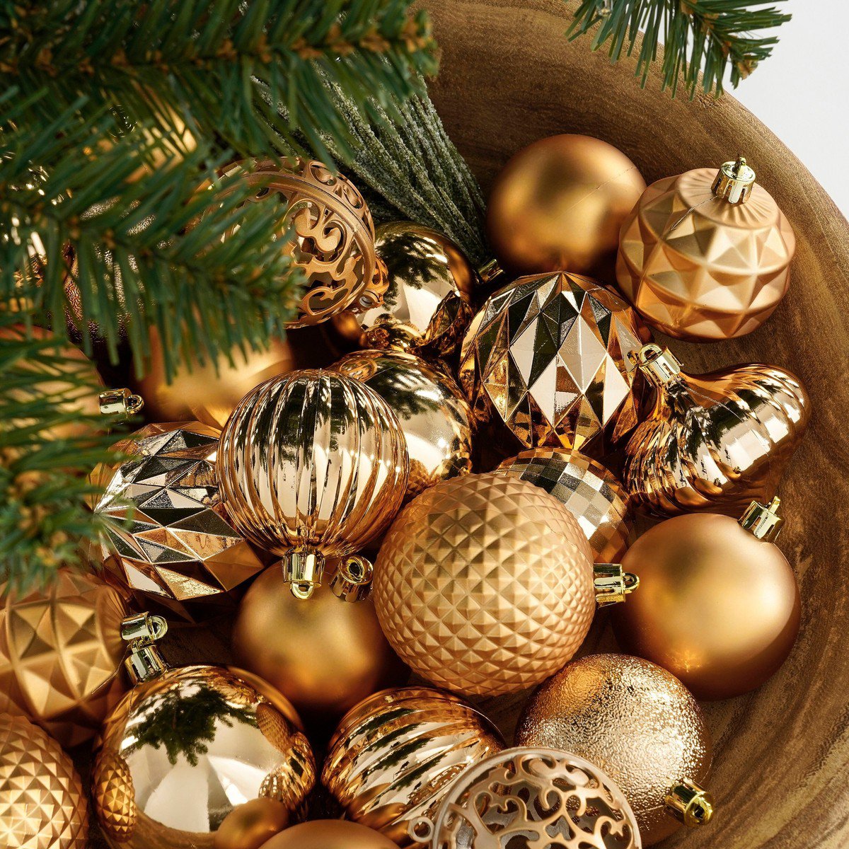 Kerstbal Unbreakable Baubles Koper