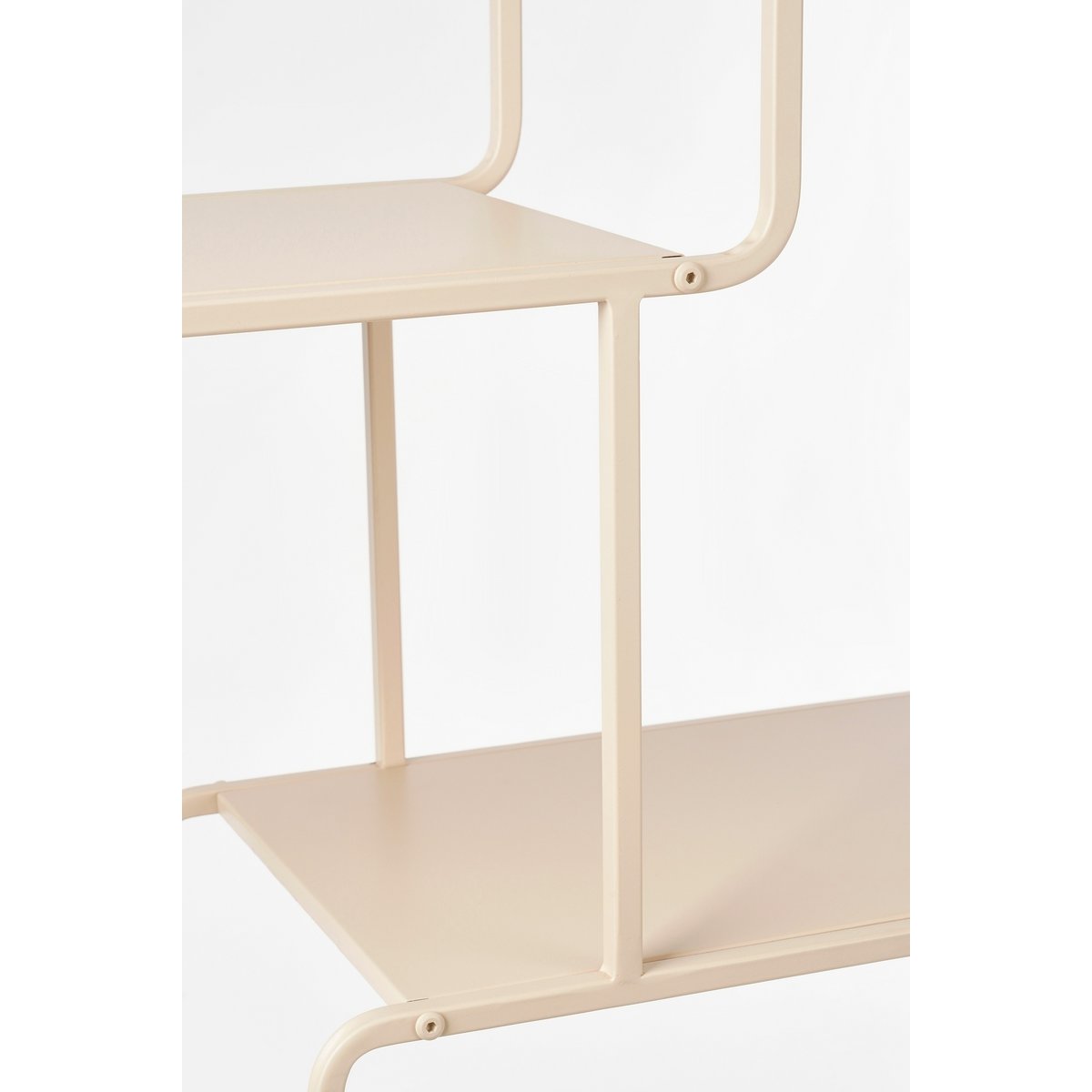 Jules Open kast - L76 x B30 x H178 cm - Metaal - Lichtbruin
