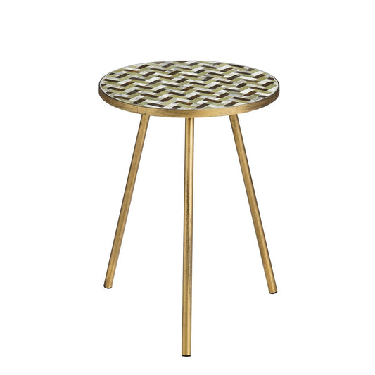 Alanza Bijzettafel Buiten - H52 x Ø39 cm - Metaal - Groen
