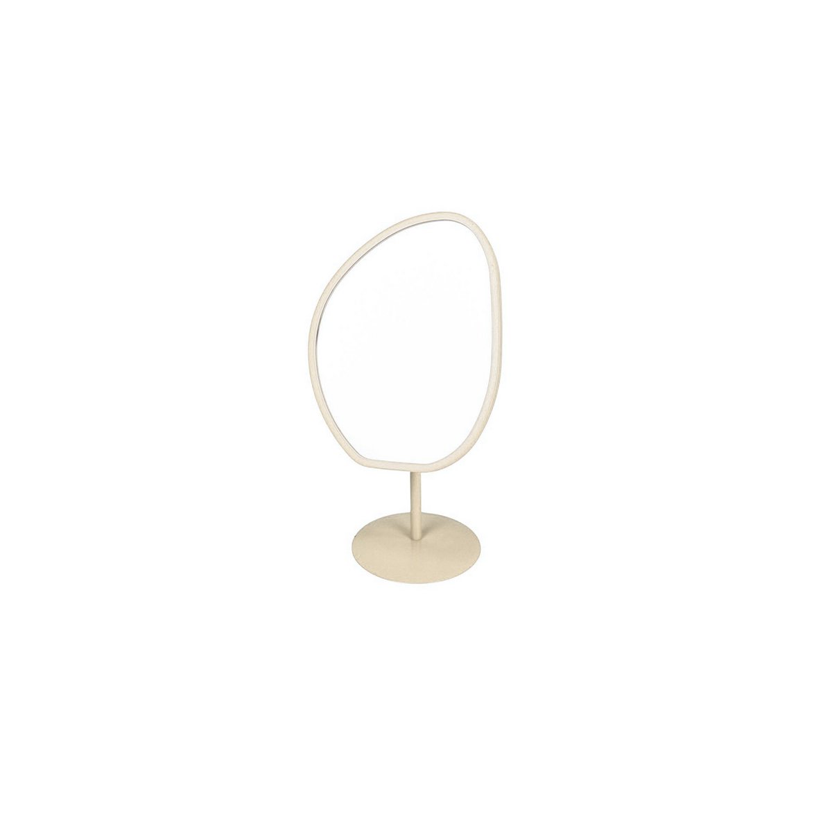 Mirror - Organic - Metal - Beige - 16,5x12x31,5 cm