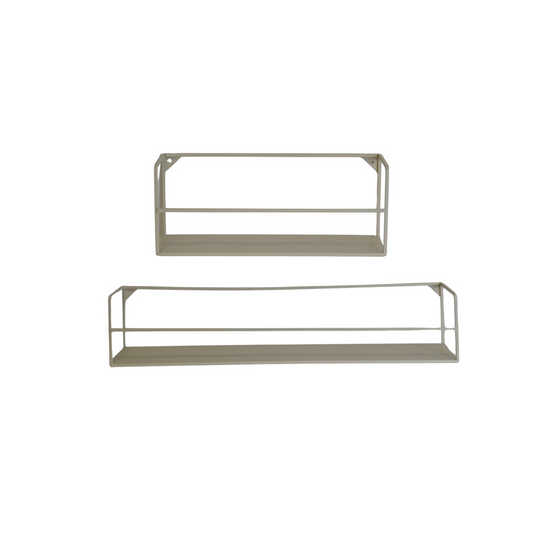 Wandplanken - Metaal - Zand - S2 - 40x14x16 | 80x14x16cm