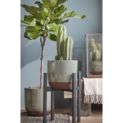 Ascot Plantenstandaard XL - L42 x B42 x H50 cm - Metaal - Zwart