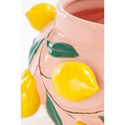Melika Bloempot Binnen - H19 x Ø29 cm - Keramiek - Lichtroze