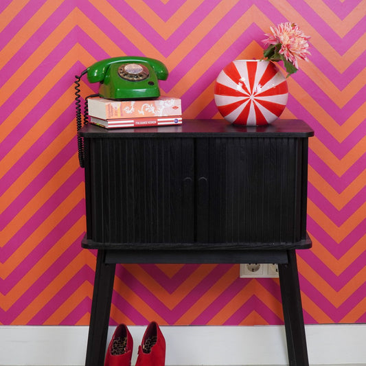 Vaas - Bloemvaas Swirl - Rood/roze - 20x20x20cm