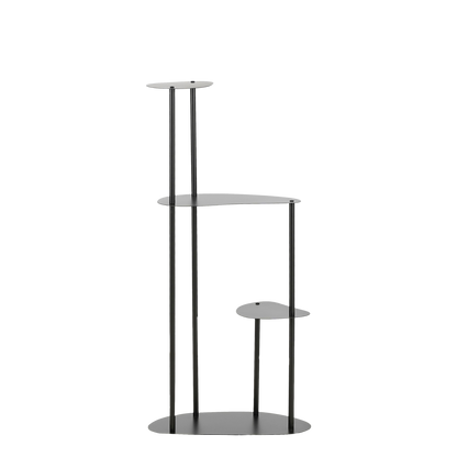 Fonda Plantentafel - L48 x B27 x H100 cm - Metaal - Zwart