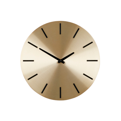 Brixen Wandklok - Ø36 cm - Goud