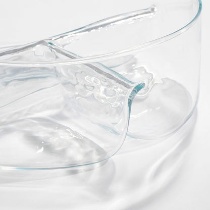 Linda Snackschaal met Vakjes - H9 x Ø26 cm - Glas - Transparant