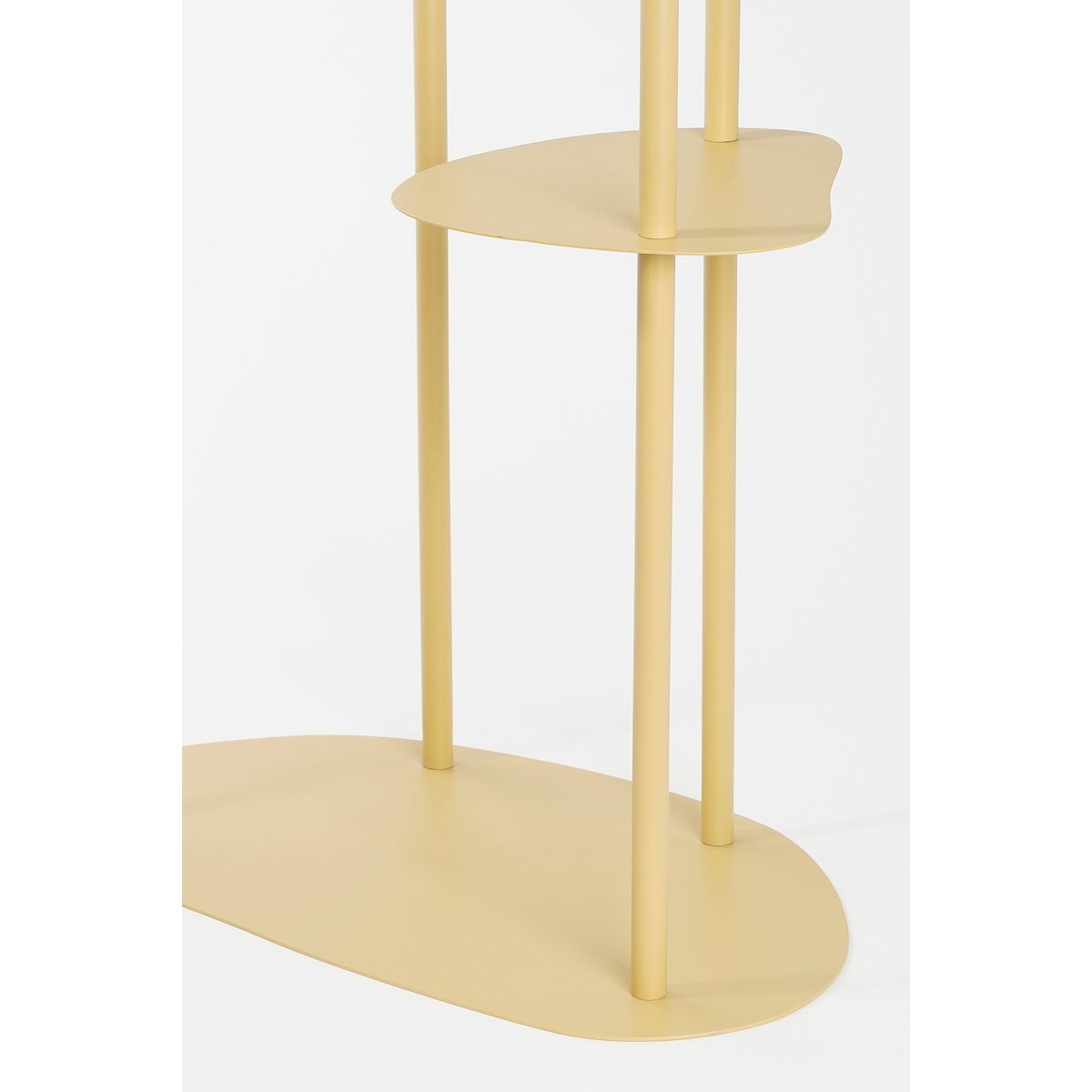 Fonda Plantentafel - L48 x B27 x H140 cm - Metaal - Lichtgeel