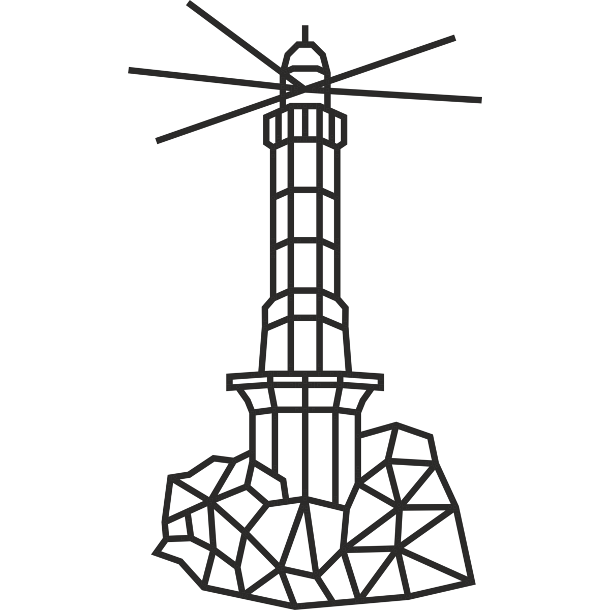 Eco Wood Art (EWA) Wandpuzzel Lighthouse, 1546, 50,5x87x0,7cm