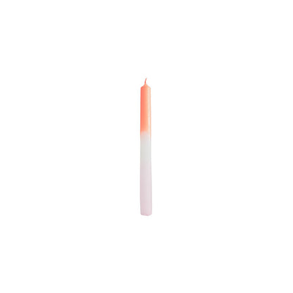 Kaarsen -dip kleurstof taps - neon oranje/wit/lichtroze - S4 - 2,1x25 cm