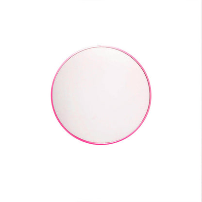 Mirror - wandspiegel rond - metaal - roze - Ø60cm