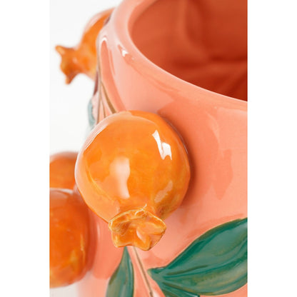 Melika Bloempot Binnen - H19 x Ø29 cm - Keramiek - Roze