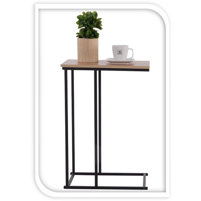 Trends4You Bijzettafel - Banktafeltje - Metaal En Hout - 40X26Xh58Cm