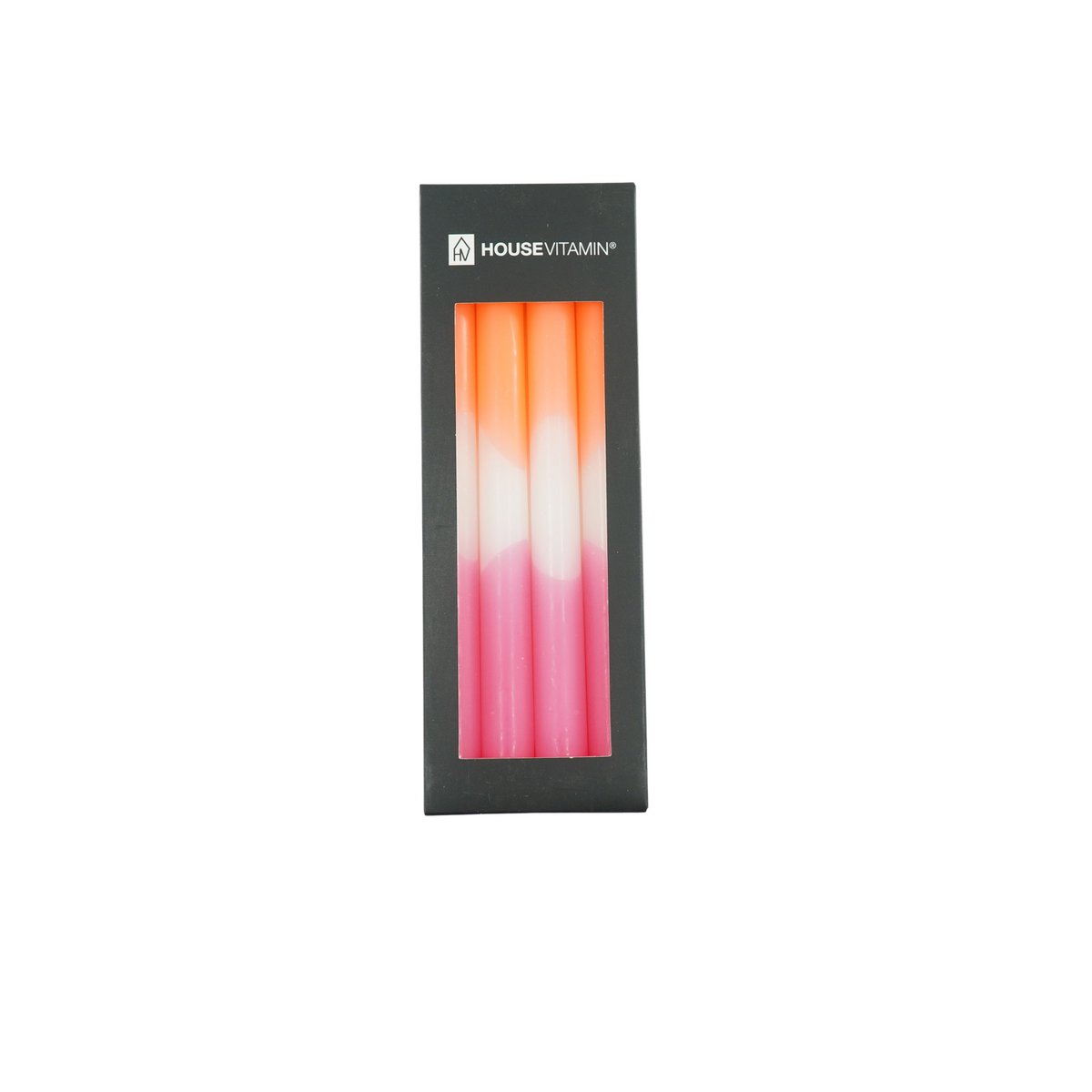 Kaarsen -dip kleurstof taps -Neon roze/wit/neon rood - S4 -2,1x25 cm