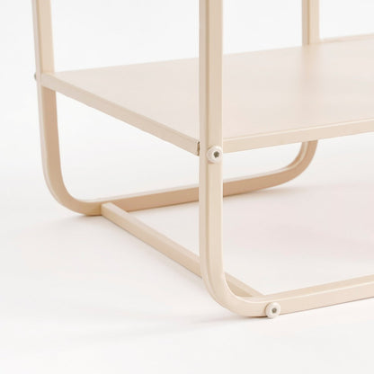 Jules Open kast - L76 x B30 x H178 cm - Metaal - Lichtbruin