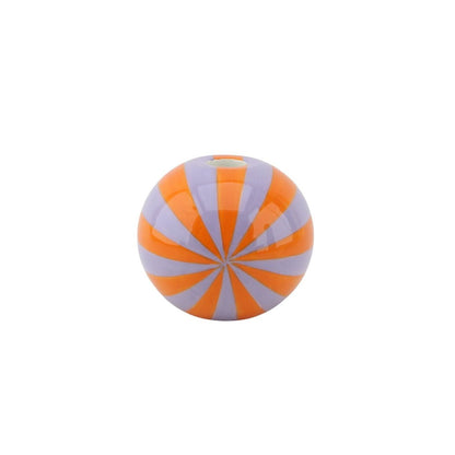 Kaarsenhouder -Swirl - Dolomite - Orange/Lilac - 7x7x7cm