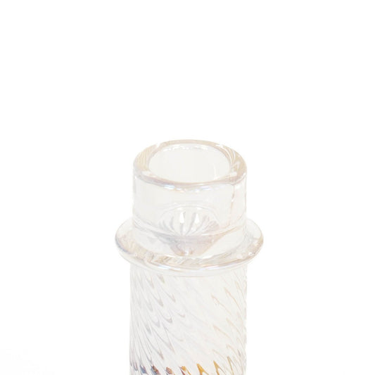 Kaarshouder - Glas - Regenboogkleur - 8x10cm