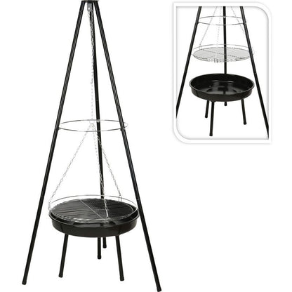 Vuurschaal Hangend- Met Grilrooster - Driepoot Model