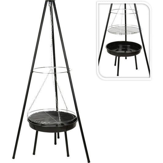 Vuurschaal Hangend- Met Grilrooster - Driepoot Model