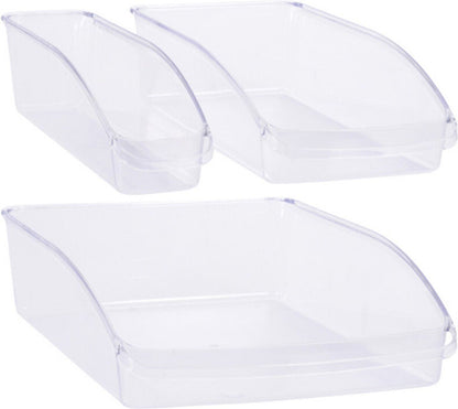 Excellent Houseware Koelkast Opbergbakken - Set Van 3 Stuks