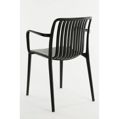 Paloma Tuinstoel - L53 x B53 x H78 cm - Polypropyleen - Zwart