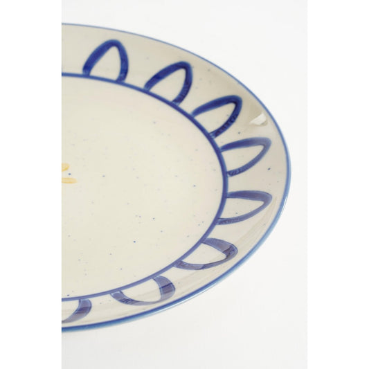 Clayton Ontbijtbord - Set van 4 - H3 x Ø21 - Steengoed - Groen, Blauw, Geel, Lila