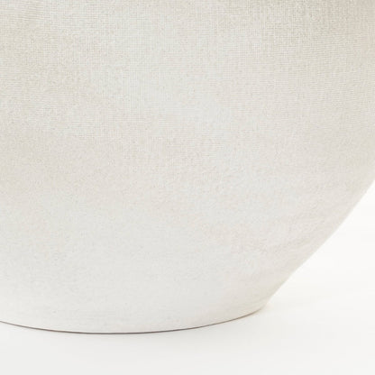 Douro Bloempot - H18 x Ø20 cm - Terracotta - Off White