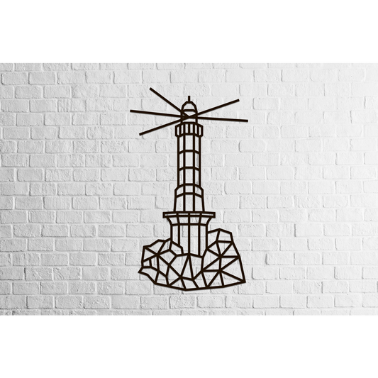 Eco Wood Art (EWA) Wandpuzzel Lighthouse, 1546, 50,5x87x0,7cm