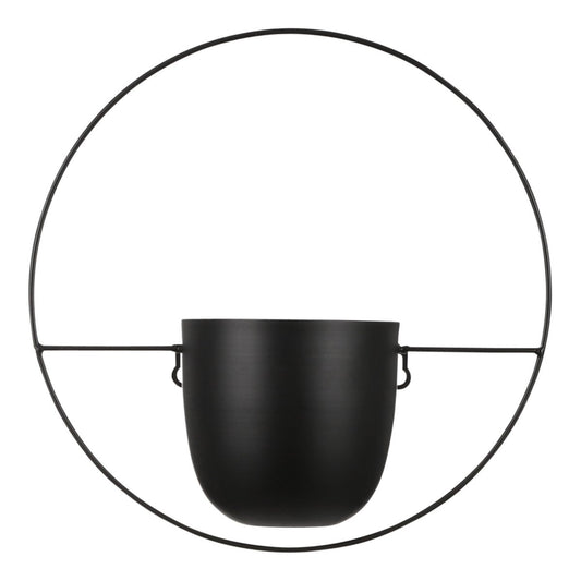 Dexter Bloempot Wand - L34 x B14 x H34 cm - Zwart