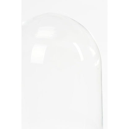 Hella Glazen Stolp - H38 x Ø23 cm - Transparant, Wit
