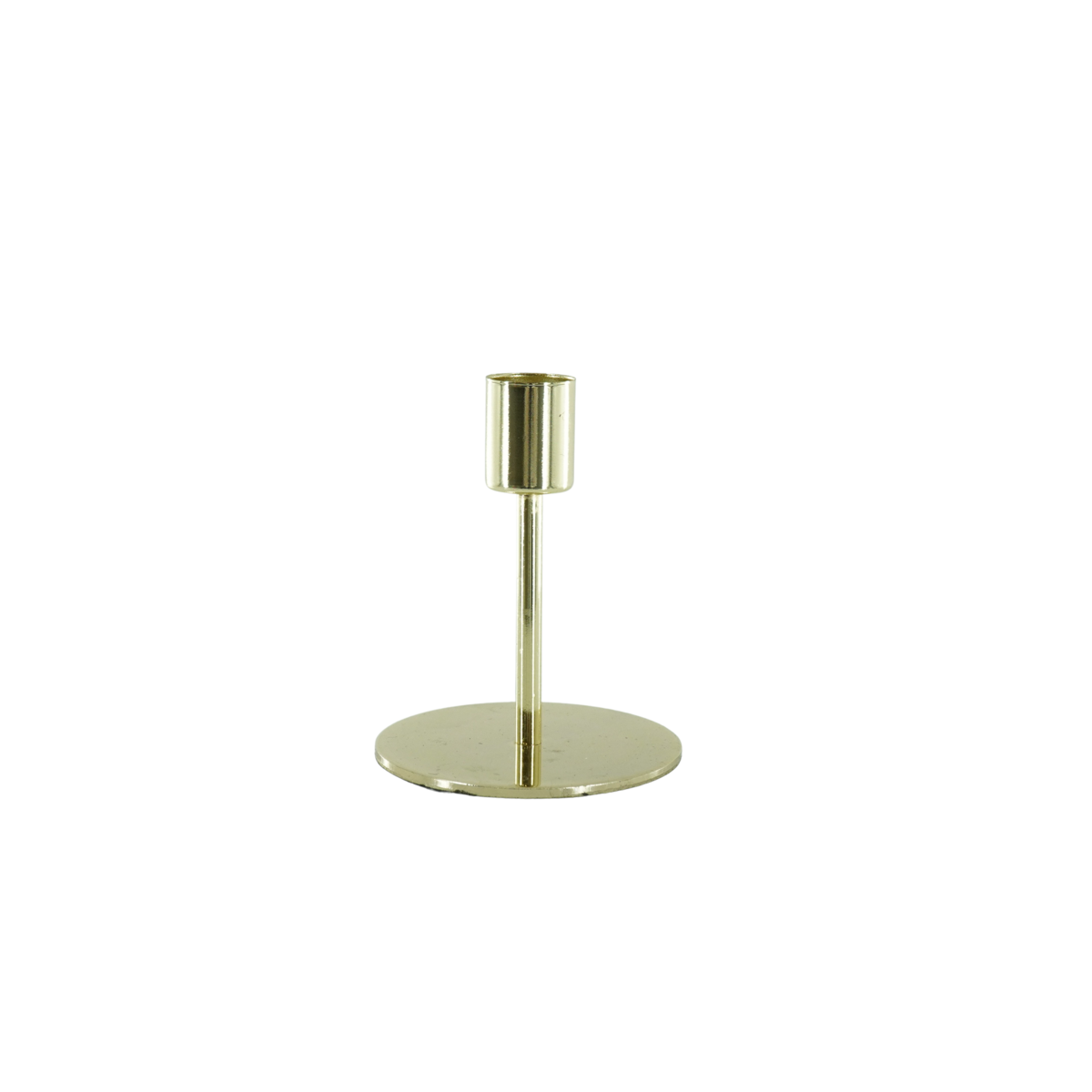 Kandelaar - Basis - metaal - goud - 8x8x10cm