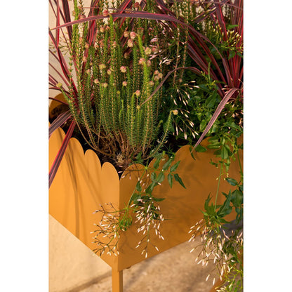 Steffano Plantenbak op Standaard - L58 x B28 x H60 cm - Metaal - Lichtbruin