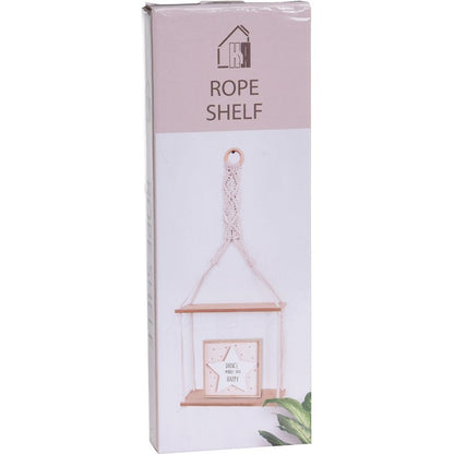Hangplateau Met Touw Decoratie - 2 Plateaus