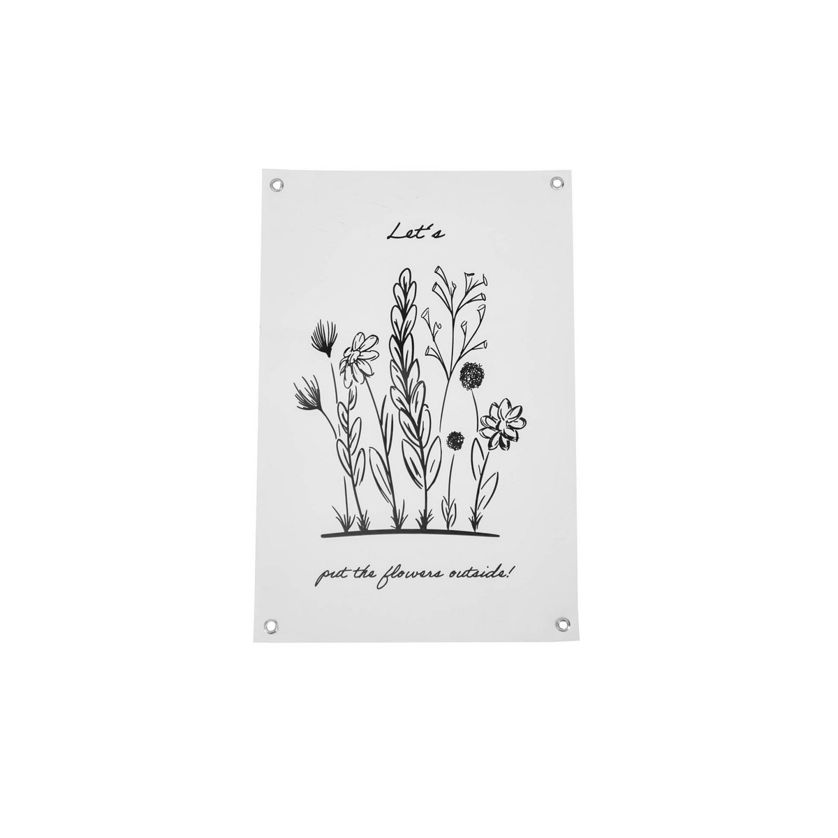 Tuinposter - PVC - Bloemen buiten - 40x60 cm