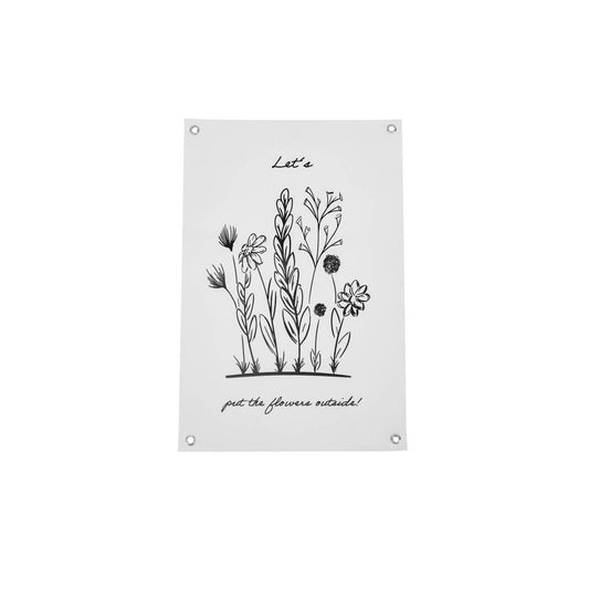 Tuinposter - PVC - Bloemen buiten - 40x60 cm
