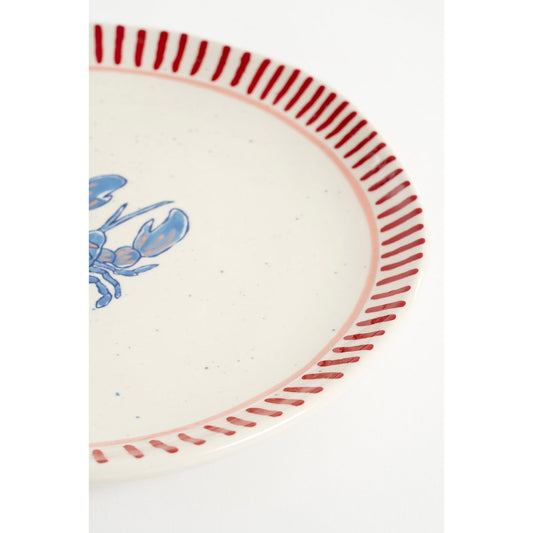 Ariane Ontbijtbord - Set van 4 - Ø21 cm - Steengoed - Roze