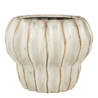 Altea Bloempot Binnen - H20 x Ø25 cm - Keramiek - Wit