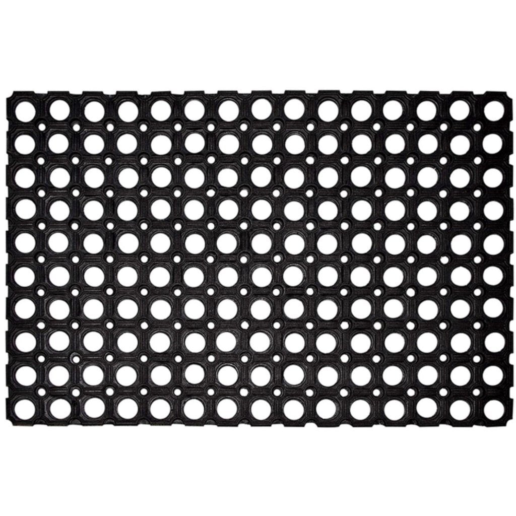 Hamat Rubberen Deurmat Domino Ring 40X60 Cm Zwart