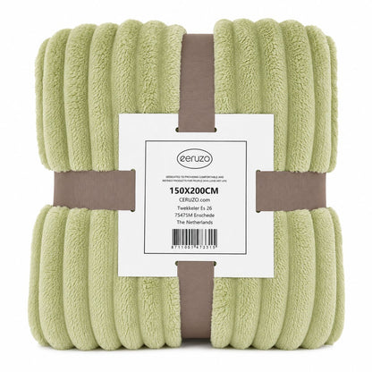 Ceruzo Fleece Deken - 150X200 Cm - Groen